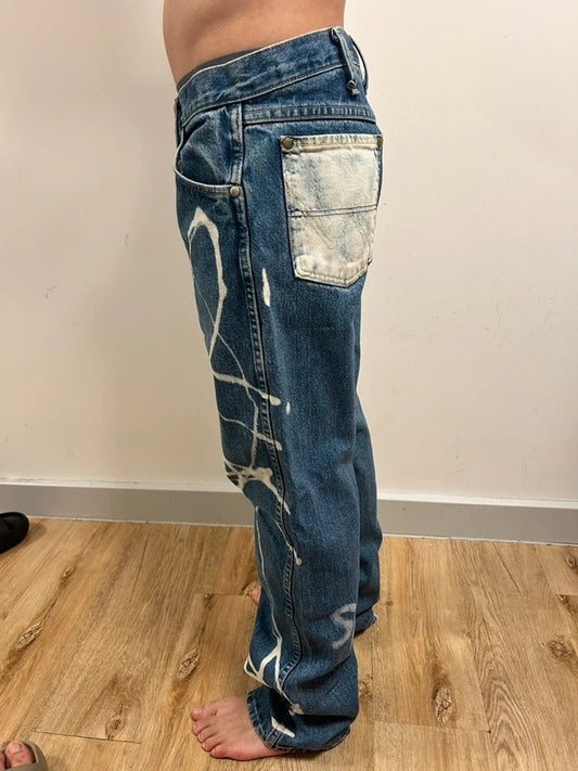 Wrangler Cowboy Cut Collection Abstract Print Jeans W30 L30