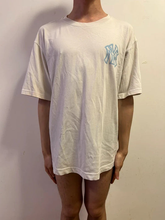 MLB Korea New York Yankees Oversized Graphic T-Shirt Merchandise KPOP