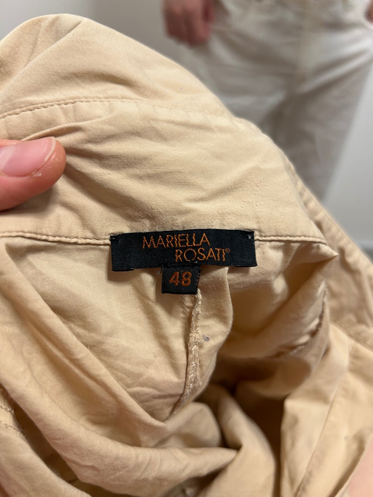 Mariella Rosati Vintage Embroidered Blouse Made in Italy FR 48 French Vintage