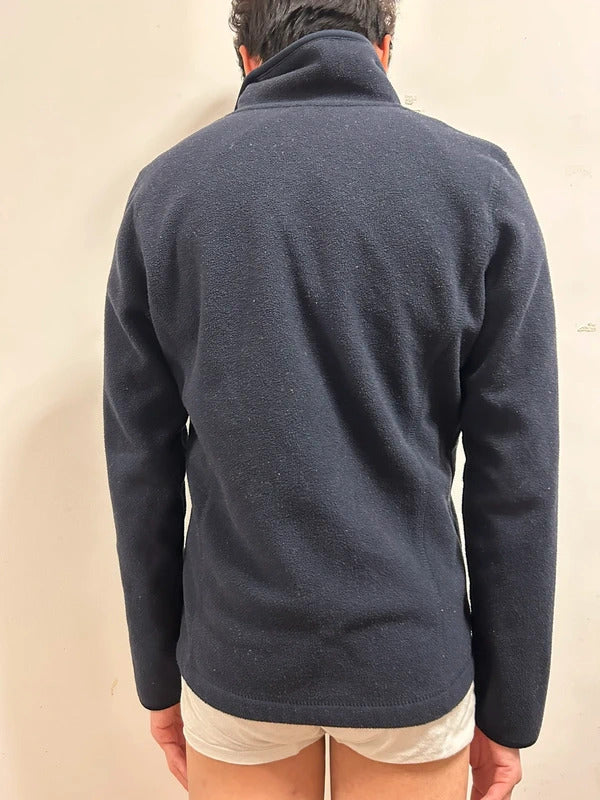 Thai Navy Embroidered Zip-Up Fleece Jacket | Travel Souvenir Style