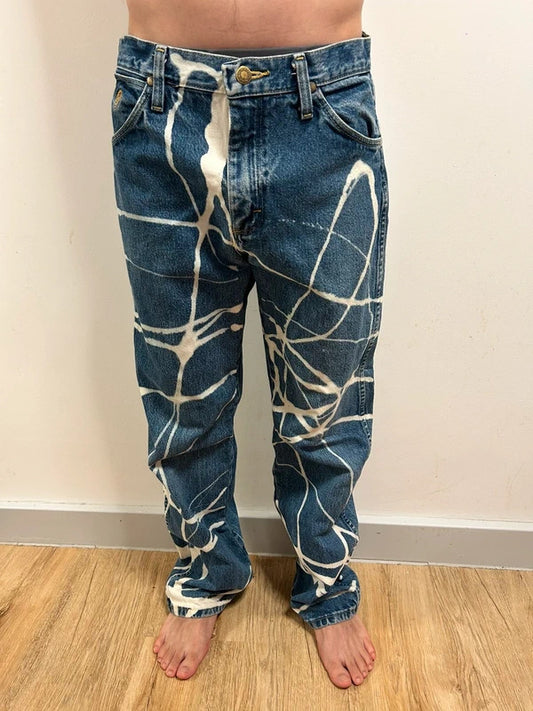 Wrangler Cowboy Cut Collection Abstract Print Jeans W30 L30