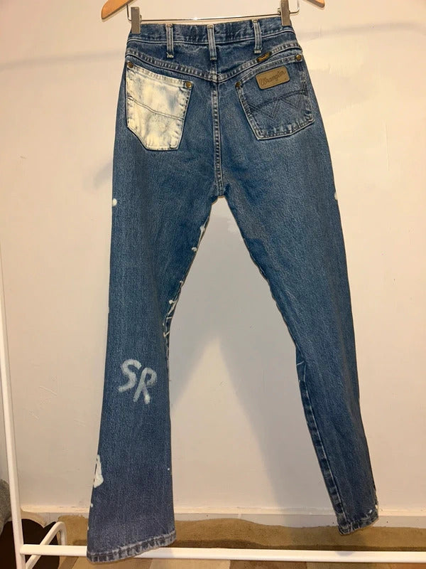 Vintage Wrangler Cowboy Cut jeans – custom bleach design