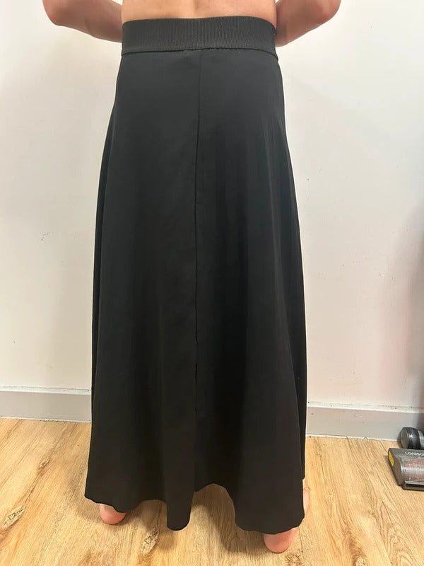 COS Black Pleated Midi Skirt EUR 44 | Minimalist Quiet Luxury Skirt