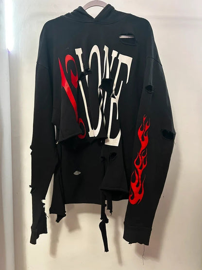 Custom Distressed Palm Angels x VLONE Hoodie Size M