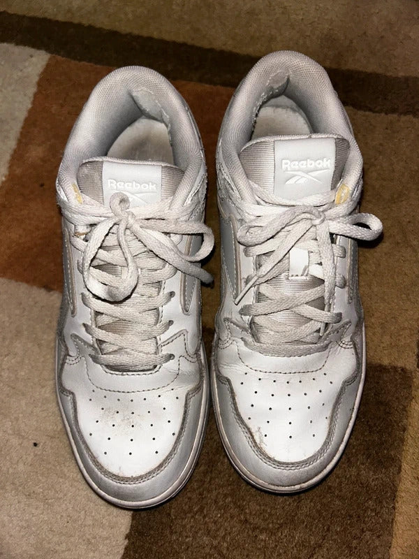 Reebok White Grey Trainers UK 4