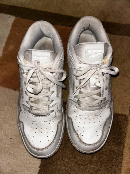 Reebok White Grey Trainers UK 4