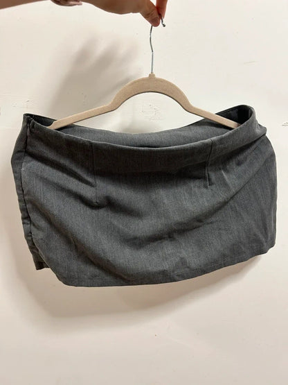 SHEIN Charcoal Grey Tailored Mini Skirt Size S / UK 8