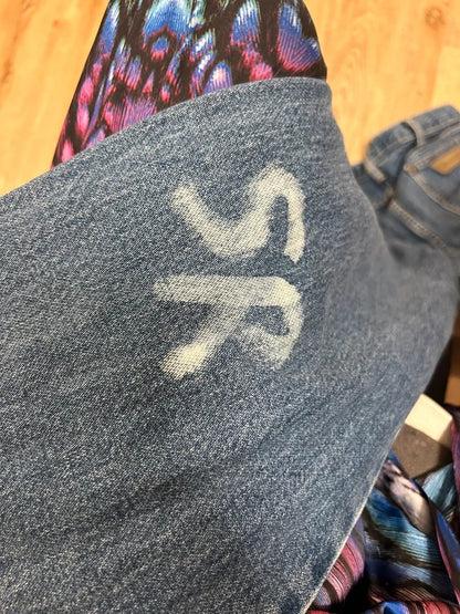 Wrangler Cowboy Cut Collection Abstract Print Jeans W30 L30