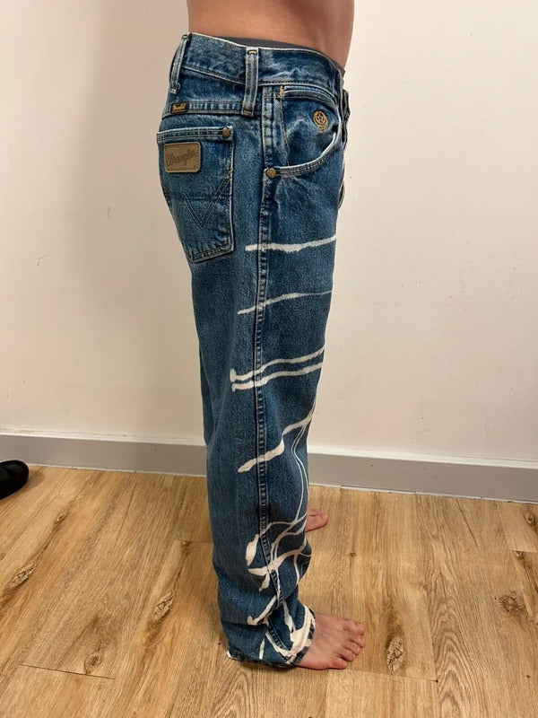 Wrangler Cowboy Cut Collection Abstract Print Jeans W30 L30