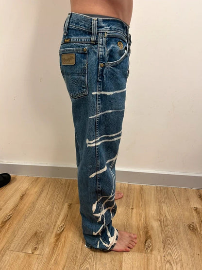 Wrangler Cowboy Cut Collection Abstract Print Jeans W30 L30