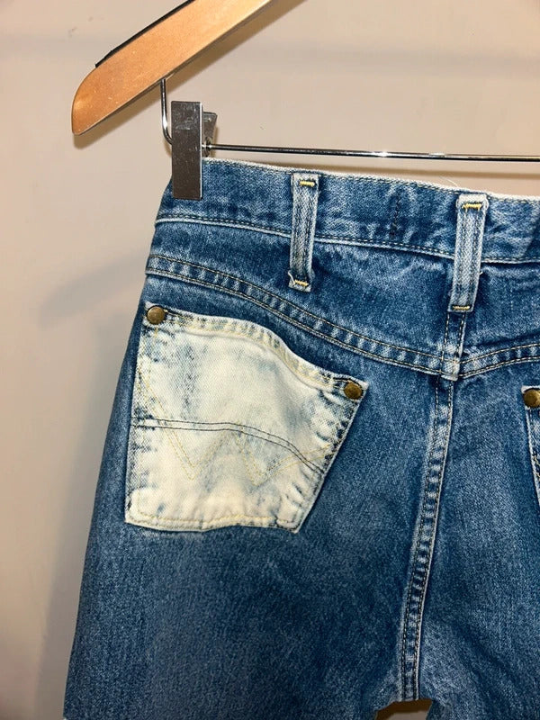 Vintage Wrangler Cowboy Cut jeans – custom bleach design