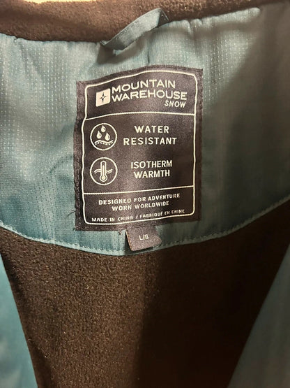 mountain warehouse snow water resistant insulated jacket size l