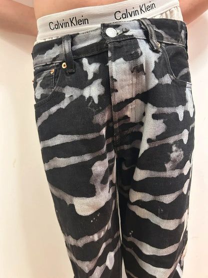 levi’s 501 black bleach wash jeans w30 l32