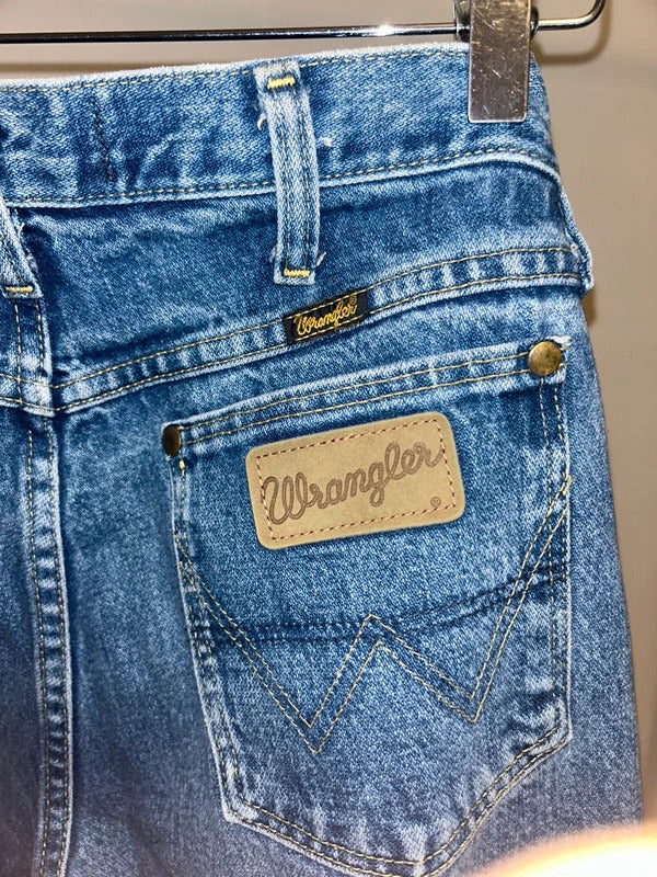 Vintage Wrangler Cowboy Cut jeans – custom bleach design