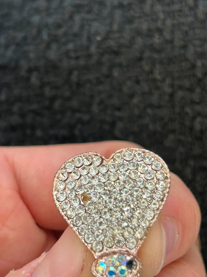 Rhinestone Bow Hair Clip Rose Gold Sparkly Coquette Balletcore Hair Accessory