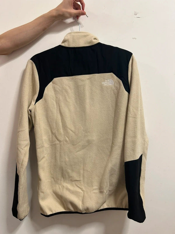 The North Face Cream Black Technical Fleece Jacket Men’s S