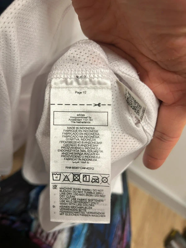 adidas White Running T-Shirt Size M