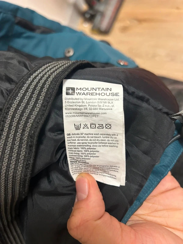 mountain warehouse snow water resistant insulated jacket size l