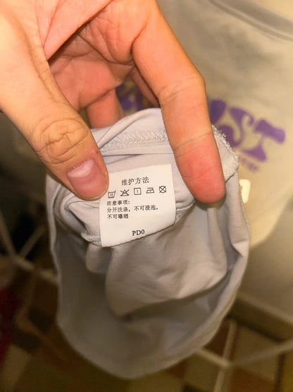 Anta x Kyrie Irving A11EVEN Grey Graphic T Shirt, Size L