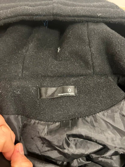 Korean Design Black Hooded Toggle Duffle Coat