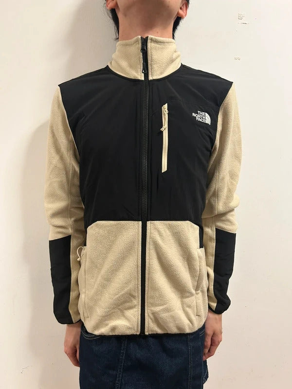 The North Face Cream Black Technical Fleece Jacket Men’s S