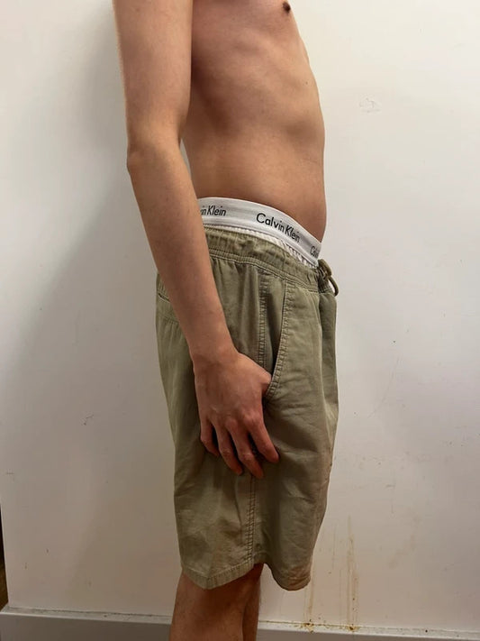 Vintage H&M Khaki Drawstring Utility Shorts | Men’s Regular Fit M