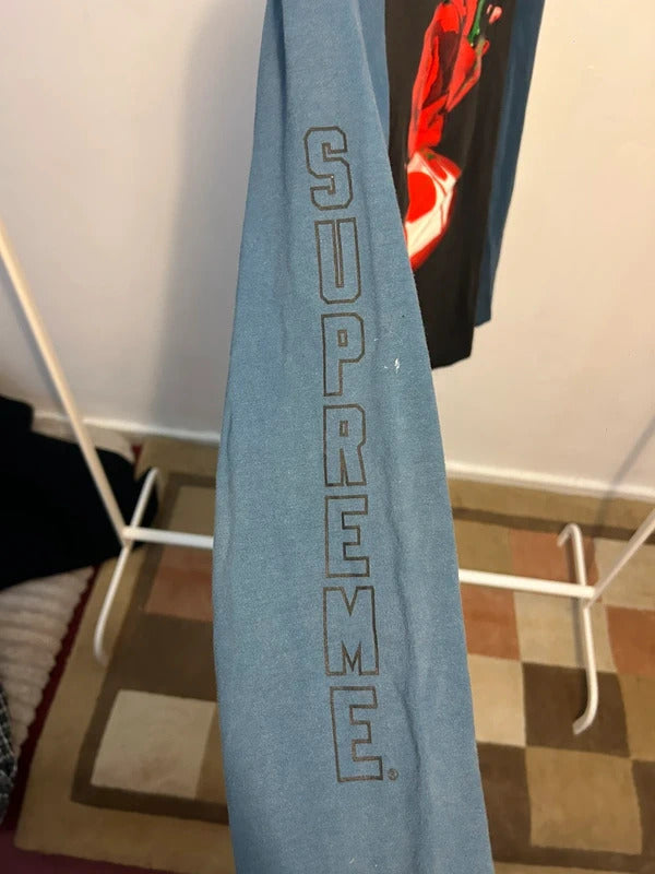 Supreme long sleeve graphic tee – rose print