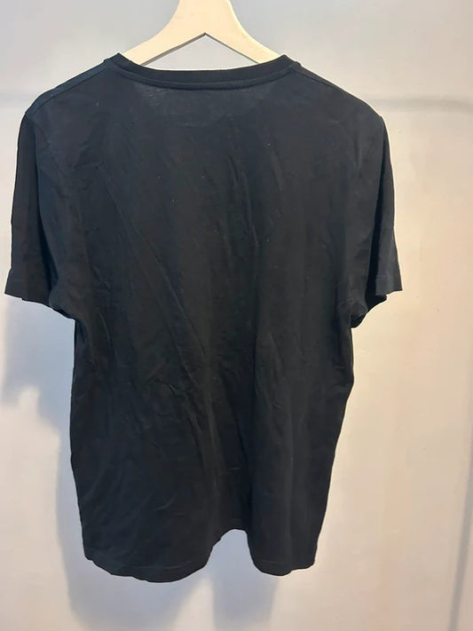 Karl Lagerfeld Black T-Shirt  Logo  Size L Clean Minimal Designer Piece