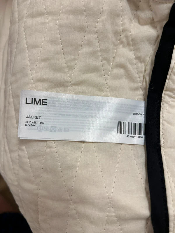 LIME Quilted Floral Cropped Jacket | Korean Boutique Style UK10–12
