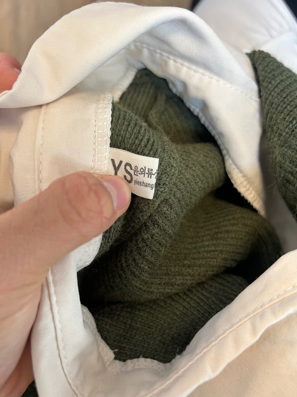 Vintage Olive Green Knit Cardigan | Pearl Button Sweater | Dark Academia