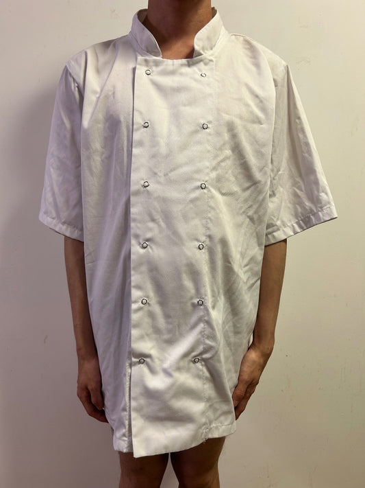 WHITES Professional Chef Jacket White | Classic Double Breasted Size L