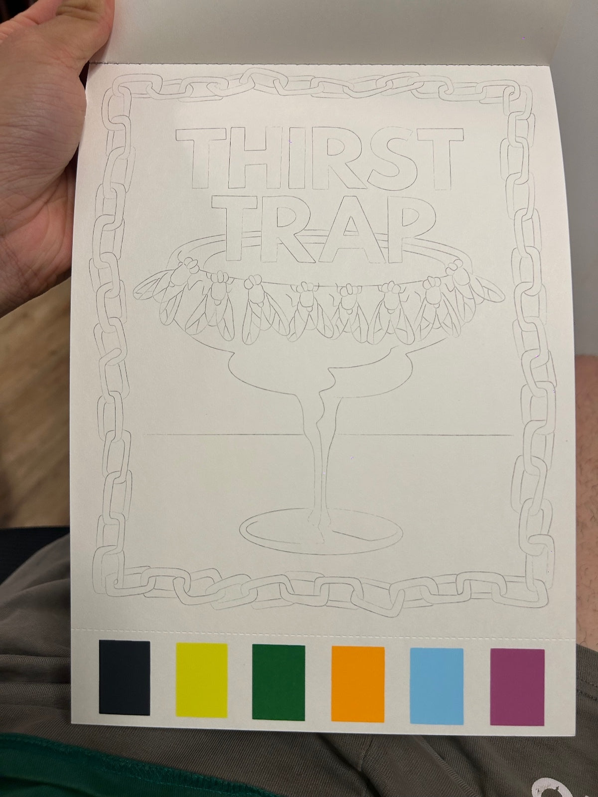 Typo Watercolour Paint Pad | Thirst Trap Edition