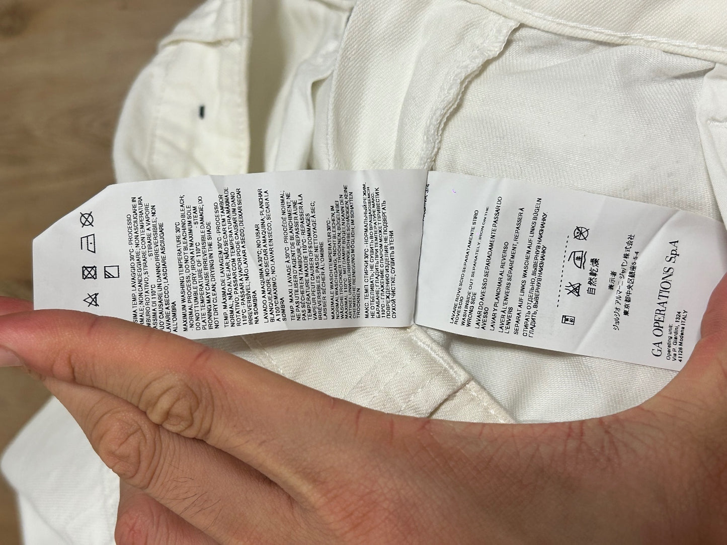 Armani Jeans AJ White Straight Leg Jeans W29 Italian Designer Denim Crystal