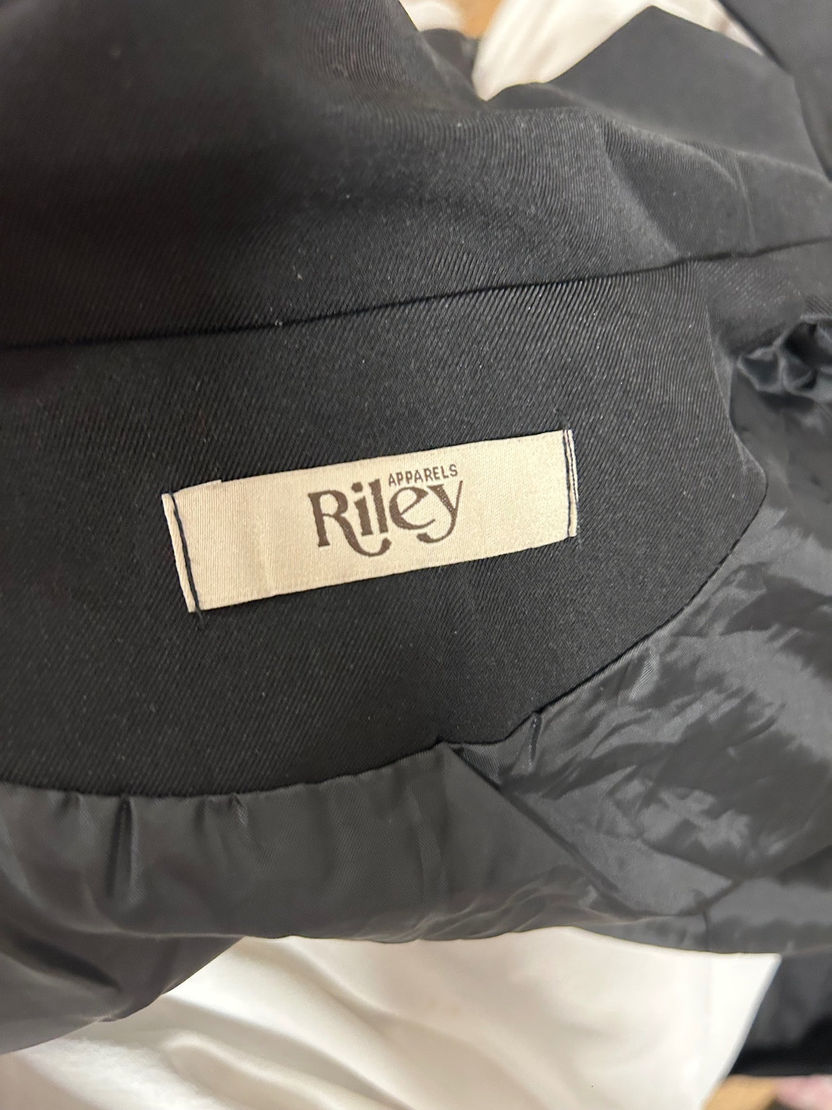 Riley Cropped Black Tailored Blazer | Smart Minimal Jacket | Size S-M