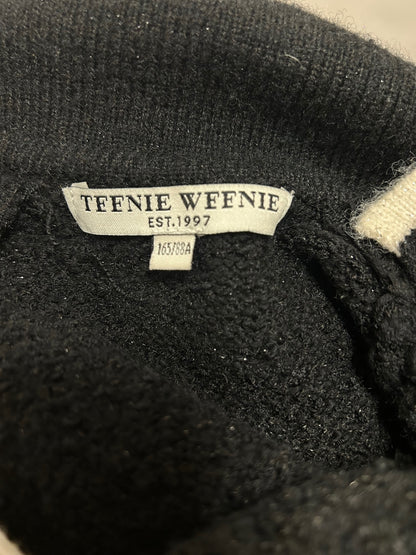 Teenie Weenie Teddy Bear Heart Button Bouclé Knit Cardigan | Size 165/88A