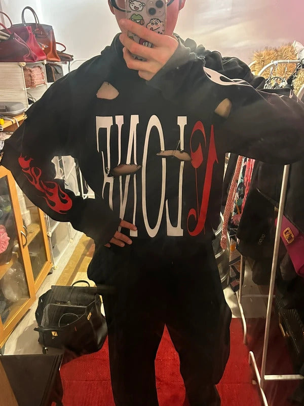 Custom Distressed Palm Angels x VLONE Hoodie Size M