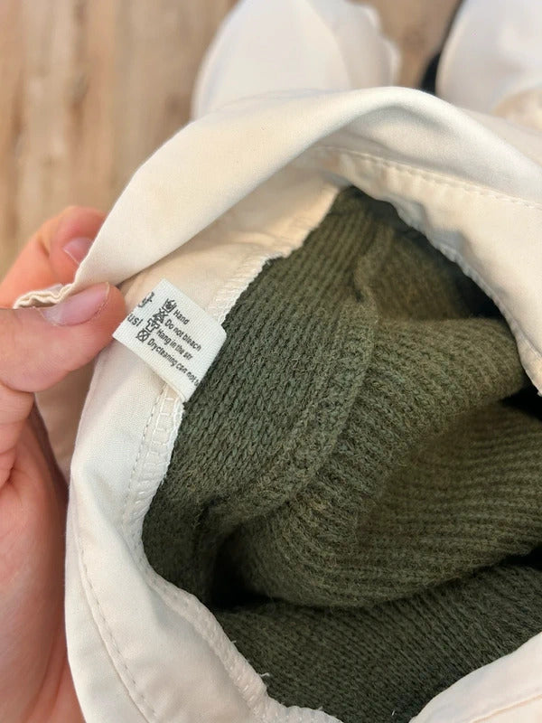 Korean Boutique Olive Green LayerKnit Cardigan Unisex L Preppy Soft Girl Style