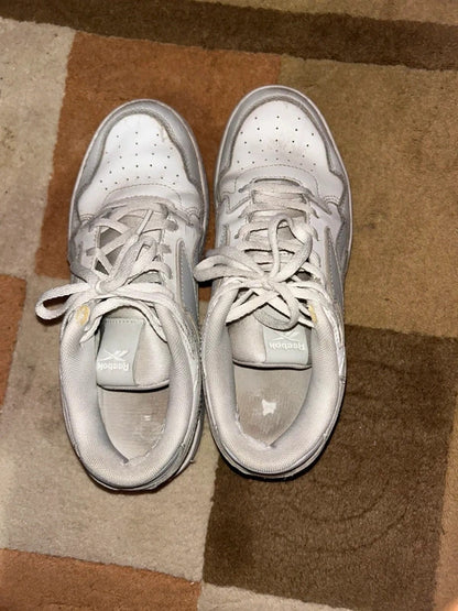 Reebok White Grey Trainers UK 4