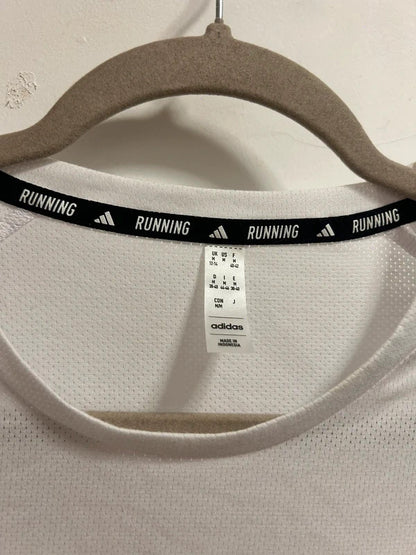 adidas White Running T-Shirt Size M