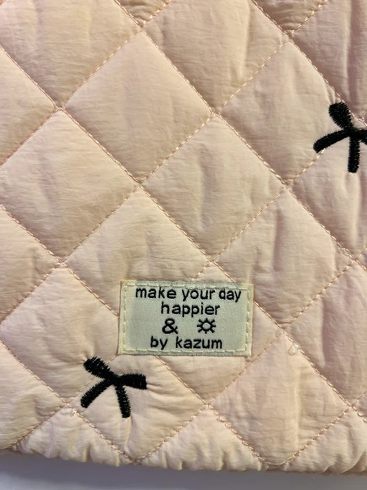 Kazum Quilted Bow Laptop Pink Padded Case Coquette Japanese Aesthetic