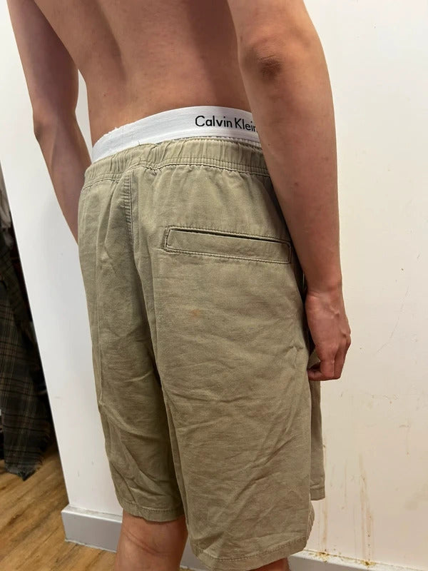 Vintage H&M Khaki Drawstring Utility Shorts | Men’s Regular Fit M