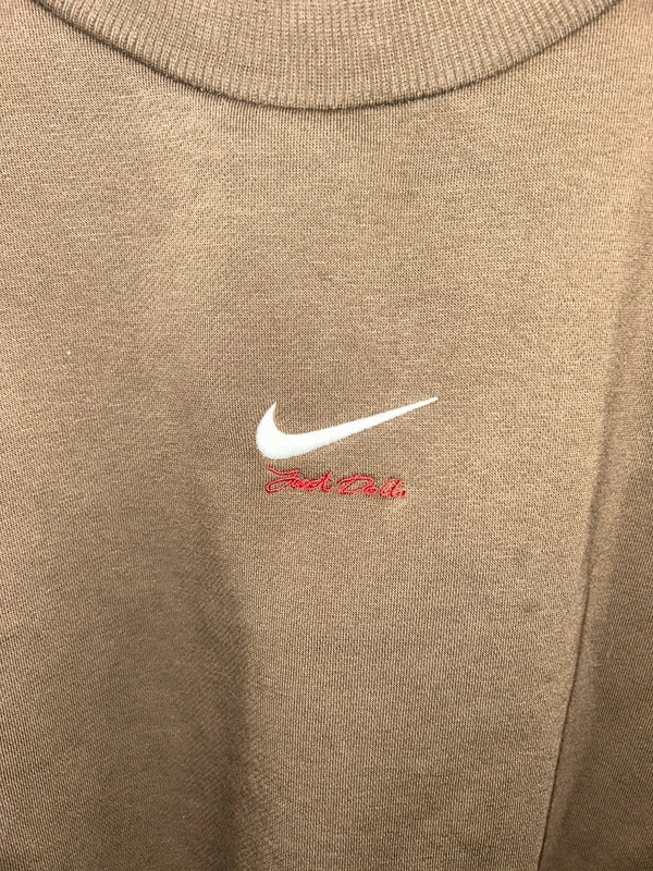 Nike Therma-FIT Brown Sweatshirt with Large Back Logo – Minimal Front M