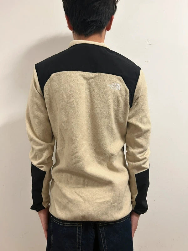 The North Face Cream Black Technical Fleece Jacket Men’s S