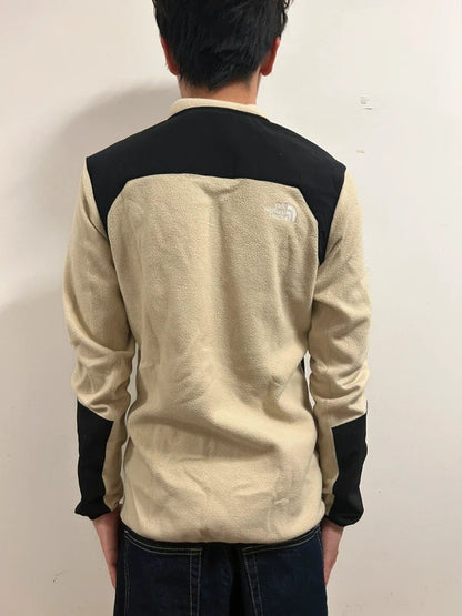 The North Face Cream Black Technical Fleece Jacket Men’s S
